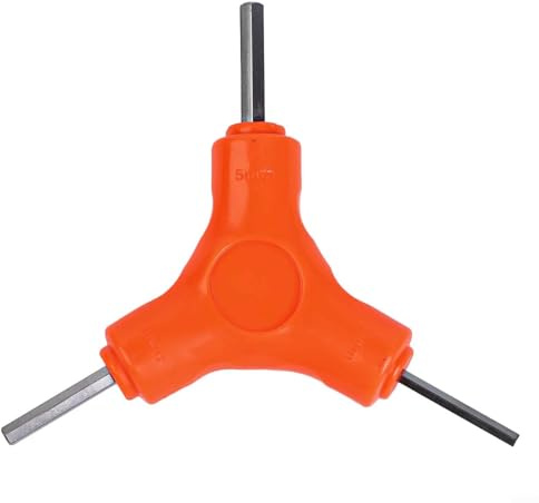 Hex Key Set, L-Shape Allen Wrench 3-in-1 with 2.5-3-4 mm, 3-4-5 mm, 4-5-6 mm, 5-6-8 mm Sizes, Chrome Vanadium Steel Hexagon Wrench for Bicycle Maintenance Tools(3-4-5MM)
