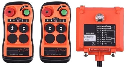 Q202 Botones de doble velocidad for control de grúas, cabrestantes industriales, rieles de elevación, interruptores de control de elevación de grúas(2T 1R,ACDC12-24V)