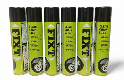 CLEAR CHAIN SPRAY 6 X 400ml AEROSOL, A CLEAR CHAIN SPRAY WITH HIGH ANTI-FLING PROPERTIES GIVING LONG LASTING PROTECTION