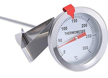 Kochthermometer Grillthermometer Haushaltsthermometer Edelstahl-Thermometer Küchenthermometer für Lebensmittel Kochen Braten Fleisch