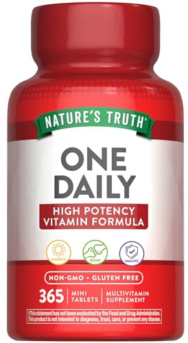 Nature's Truth One Daily Multivitamin for Men and Women | 365 Mini Tablets | Non-GMO & Gluten Free Supplement