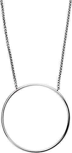 Skagen Damen Edelstahl oder Halbedel mit Karabinerverschluss Ring Anhänger Halskette