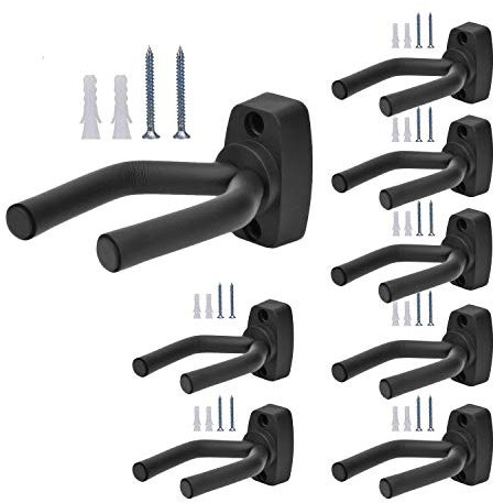 8 Stück Waffenhalter Gun Wandhalterung Waffenständer Gunhänger Waffenhaken Pistolenanzeige Display-Rack für Gewehrflinte, Pistole, Airsoft, Baseballschläger, Bogen und Gitarre