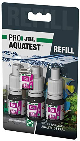 JBL Wassertest-Nachfüller, Für Meerwasser-Aquarien, ProAquaTest Ca Calcium Refill, 3 Stück