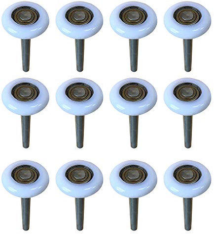 Eagles Nylon-Garagentorrolle, 61 cm, leise, Stahl, Weiß, 12 Stück