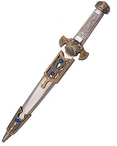 ECOMMUR Daga Azteca | Cuchillo-puñal templario histórico de coleccionista con Vaina. Colección de artículos Antiguos