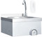 vidaXL Professional Hand Wash Sink with Faucet and Soap Dispenser – Stainless Steel Construction, Easy Clean, Hygienic Knee Operation, Wall-Mounted, Suitable for Kitchens, Workshops, Gardening She...