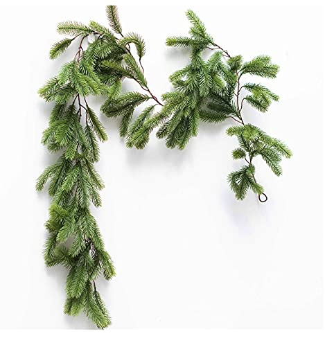 QINQIN New year decoration Artificial Garland Ivy Vine Seasonal Pine Needles Cypress Garland Greenery Plant Fit For Home Winter Decor (Color : 1pc)