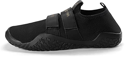Lara Star Deadlift Shoes Cross-Trainer|Barefoot & Minimalist Shoe|Fitness Shoes Black, 8/8.5 UK
