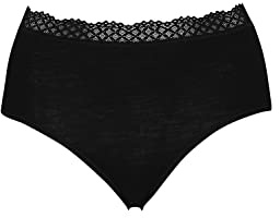 DILLING Culotte avec Dentelle en Laine mérinos et Soie pour Femme
