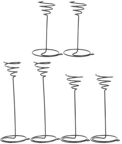 BESTonZON 6 supporti per piante aeree, in acciaio inox, Tillandsia, per piante aeree, supporto per piante aeree, supporto in metallo, per piante da tavolo Tillandsien