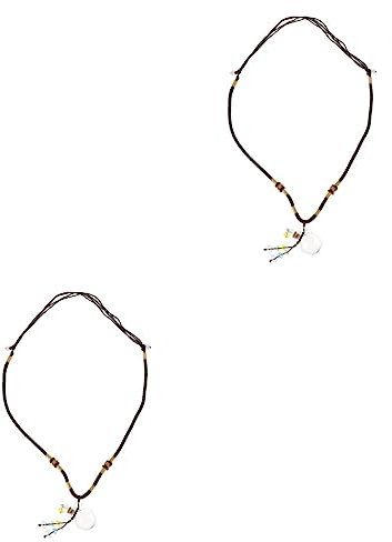minkissy 2pcs Braided Rope Essential Oil Necklace Creative Aromatherapy Pendant for Everyday Use Practical Essential Oil Container Pendant