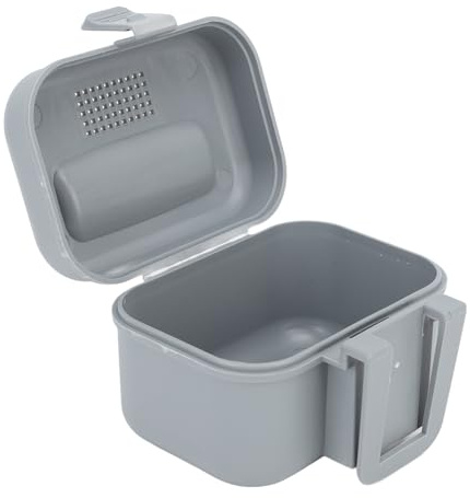 Scatola per Esche Vive da Pesca, Scatola Frigo per Esche Porta Esche per Vermi Impermeabile in Plastica Contenitore per Esche Vive Resistente al Calore Grigio (Piccolo 14x7x16 cm)