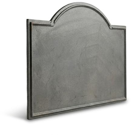 80 x 60h x 1 cm - Lastra Decorata DECO | Immagazzina e Riflette Calore | Pannello decorativo in ghisa per camino, accumulo e rilascio graduale del calore, resistente e durevole