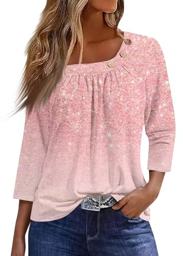 SCBFDI Ropa Mujer Elegante Camisetas Mujer Tallas Grandes Top Mujer Elegante Camisetas Blancas Mujer Blusas Elegantes Mujer Tallas Grandes Camisa Fucsia Boda Ropa Gótica Mujer Talla