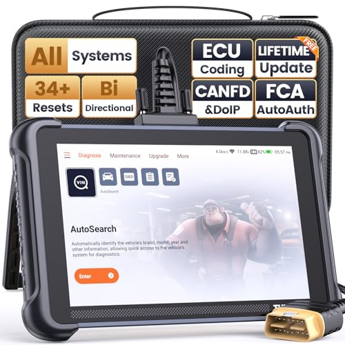 THINKCAR THINKSCAN 689 OBD2 Scanner, Bidirectional Scan Tool with Lifetime Free Update, 34+ Reset, 3000+ Active Test, ECU Coding, PMI, Wired All System Diagnostic Scanner for Cars, CANFD/DOIP, FCA SGW