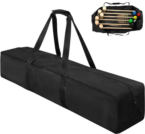 Cosmos Krocket-Set, 101,6 cm, Tragetasche, Krocketschläger-Aufbewahrung, Torballschläger-Organizer für 6 Spieler, tragbare Krocket-Stick-Tragetasche, große Sport-Reisetasche