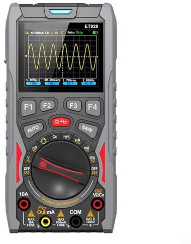 SMZhomeone Oscilloscopio portatile multimetro multifunzione ET928 Dispositivo palmare Oscilloscopio digitale e multimetro dotato di un generatore di segnale affidabile