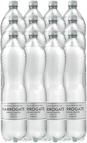 Harrogate Sparkling Spring Water 1.5L PET Bottles - Silver Label/Cap (Pack of 12)