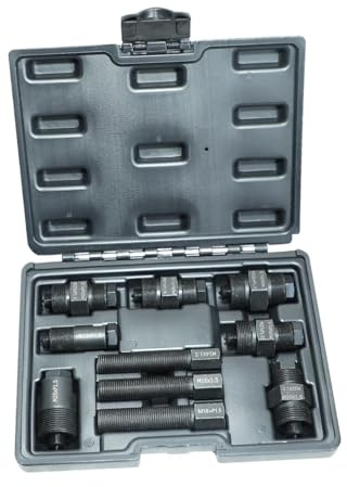 BaotyJie Conjunto del Extractor Volante de Motocicletas M27XP1.25 / M20X1.0 Universal M25X1.5 / M22X1.0 M27XP1.0L / M24X1.0 con Almacenamiento de Casos