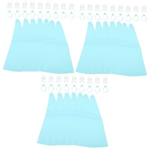 ABOOFAN 3 Set set di sacchetti di crema tasca da pasticcere tasca pasticcere Strumenti di fondente mancia strumento per la stampa di biscotti fornitura di cottura Gel di silice Sky-blue