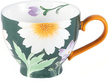 Dowbom Tasse à soupe en céramique avec poignée - 500 ml - Petit bol à soupe - Tasse à café avec poignée (D)