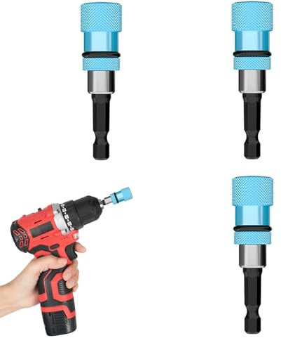 3 pieces drywall bits, drywall screwdriver attachment, plaster bit, plaster screws, drywall screwdriver, 1/4 inch hex shank rigips tool for cordless screwdrivers and hand drills