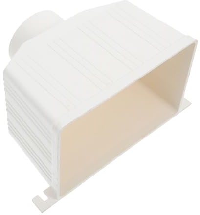 VILLCASE Tubo Grondaia Pvc Quadrato Resistente e Forte, Adattatore per Raccolta Acqua Piovana, Materiale Plastico Beige per Case e Ville