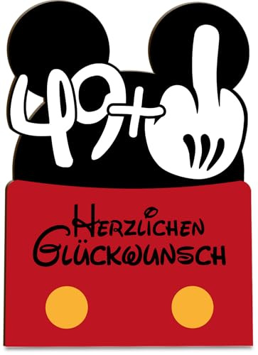 50 Geburtstag Karte Maus 49+1 Holzkarte - Geburtstagskarte - Geldgeschenke 50 Geburtstag, Deko 50. Geburtstag, Geschenkideen 50 Geburtstag, Einladungskarten 50 Geburtstag, Witzige Geschenke 50 Bday