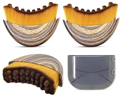 Axingqiwu 2 Stück Lymphdrainage Bürste Gesicht Gesichtsbürste Lymphatic Contour Face Brush Lymphatische Gesichtsbürste