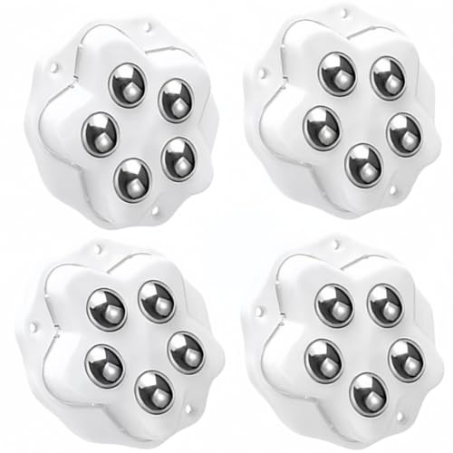 FUyanen 4 Pièces roulettes Pivotantes Autocollantes pour Meubles,Roues Universelles Silencieuses pour Boîtes de Rangement et Appareils de Cuisine,roulettes avec adhésif Fort