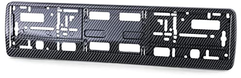 Kennzeichenhalter Nummernschildhalter Rahmen Carbon Optik Schwarz Glanz 1 Stück