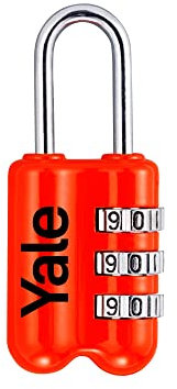 Yale Locks – Lucchetto a combinazione, rosso, YP2/23/128/1/R