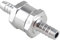 Futheda Válvula antirretorno de aluminio de 8 mm, válvula antirretorno para gasolina, aceite diésel, agua, cromo