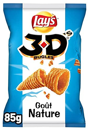 Bénénuts - Bugles'S 3D Taste Nature 85G - Lote de 4 - Precio por lote - Entrega rápida