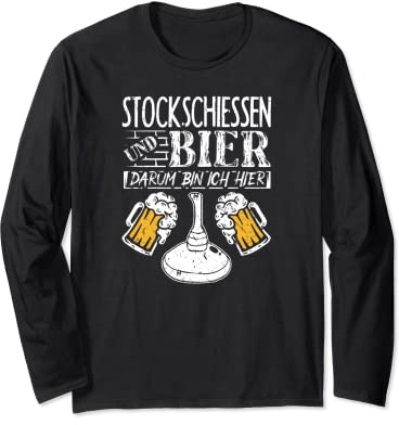 Eisstock Stocksport Zubehör Stockschießen Langarmshirt