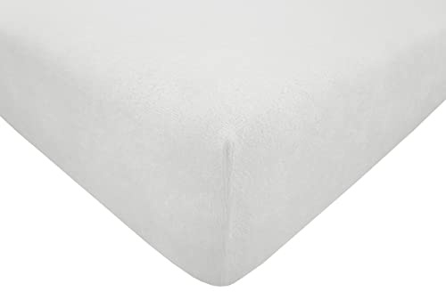 Dukal | Frottee Spannbettlaken | Spannbetttuch | 140 x 200 cm | Farbe: Weiss