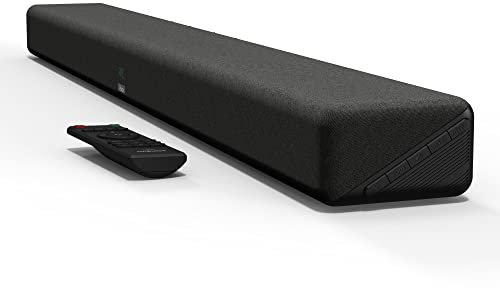 100W Soundbar with Dolby Audio, i-box Impulse Powerful TV Soundbar System with Surround Sound, Bluetooth 5.0, HDMI (ARC), Coax, Optical Input, USB Input, Remote Control – 3D Sound EQ Full Audio Fabric