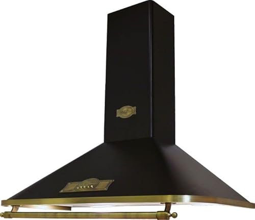 Kaiser A 6315 | Empire 60cm Chimney Cooker Hood | Wall Mounted External Fume Extraction or Internal Filtering (Black)