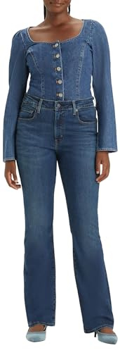 Levi's 725 High Rise Bootcut, Jeans Donna, Blu ( Blue Wave Dark ), 28W / 30L