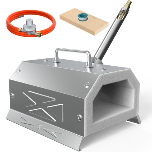 lormuzi NY150 Propan-Schmiedeesse, Propan Kit mit 1 Brenner | Edelstahl, Blacksmith Forge, für Messermacher und Schmied