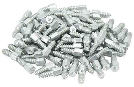 100 Stück Reifenspikes für Schnee, Rutschfeste Radspikes, und zu Entfernen, Lader, Traktoren, Kompaktlader