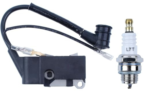 Zündspule Modul für 4500 5200 5800 45cc 52cc 58cc Kettensäge, Adefol Zündspulenmodul Kettensägenmotor Ersatzzubehör Professionelle Ersatzteile (mit Zündkerze)