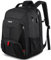Rucksack Herren, Groß Rucksack Wasserdicht Arbeit Laptop Rucksack 17 Zoll Laptoptasche mit USB Ladeanschluss Business Reisen Notebook Backpack Schulrucksack für Männer Frauen Jungen Teenager, Schwarz