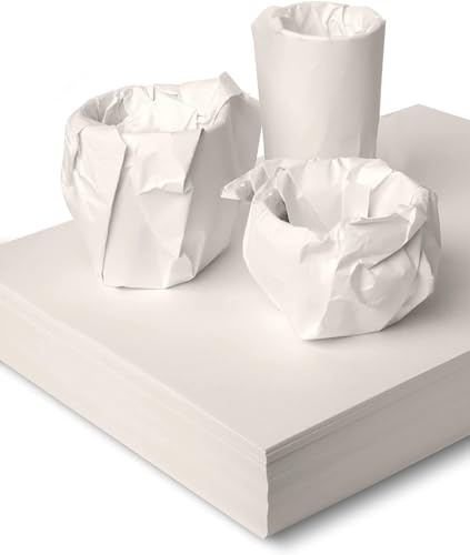 Mintboo Packpapier zum Umzug, 500 Blatt, zum Schutz von zerbrechlichem Porzellan und Gläsern, kleines Geschenkpapier für Versand und Umzugskarton, 500 Blatt, 30,5 x 30,5 cm