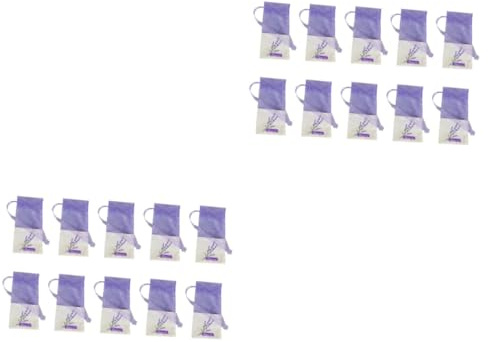 NUOBESTY 44pezzi Sacchetti Profumati Lavanda Confezione Da Bustine Aromatiche Per Armadi e Scarpe Design Elegante Con Fiori Di Lavanda Per Deodorare e Proteggere Vestiti