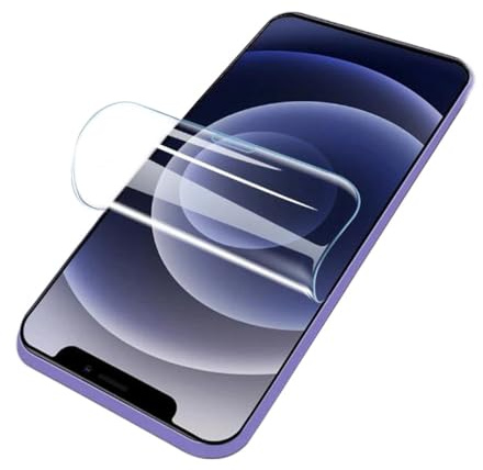 Piniwwe Transparent Hydrogel Screen Protector for iPhone 15 Pro, 2 Pack Flexible TPU Flim Compatible Fingerprint ID, Anti Scratch (Not Glass)