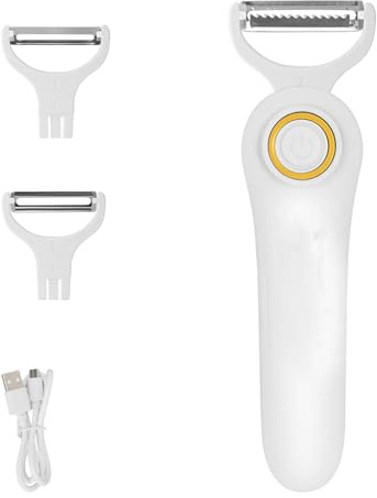 pelador de patatas eléctrico, pelador de frutas y verduras eléctrico, pelador de patatas eléctrico portátil, pelador de frutas y verduras recargable por USB (1pcs)