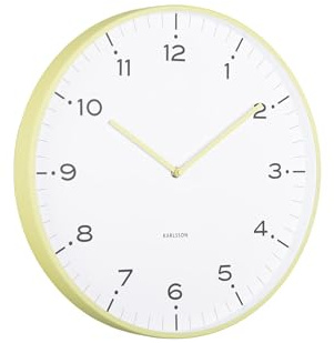 Karlsson Wanduhr Circus Rings - Grün - Ø40cm | Rund - skandinavisch - Eisen - Wanduhr Modern Wohnzimmer - Wanduhren