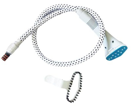 Baoblaze Household Ironing Machine Guide Hose,Steam Nozzle,Garment Steamer Parts Parts Ironing Head Steam Ironing Tool with Brush Head